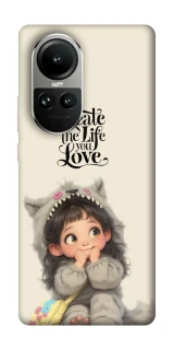 Чехол на Oppo Reno 10 Create the life you love фото 1 из 2