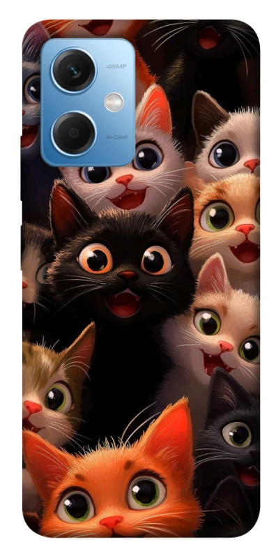 Чохол на Xiaomi Redmi Note 12 5G happy cats фото 1 з 1