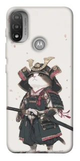 Чохол на Motorola Moto E20 Samurai Cat Warrior фото 1 з 1