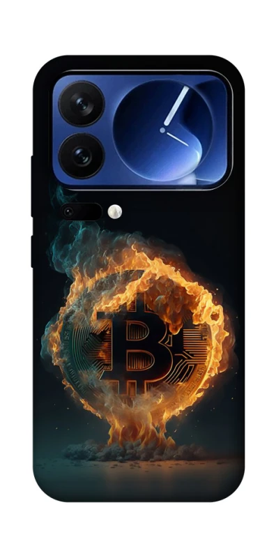Чехол на Xiaomi 17 Pro Fire Bitcoin фото 1 из 1