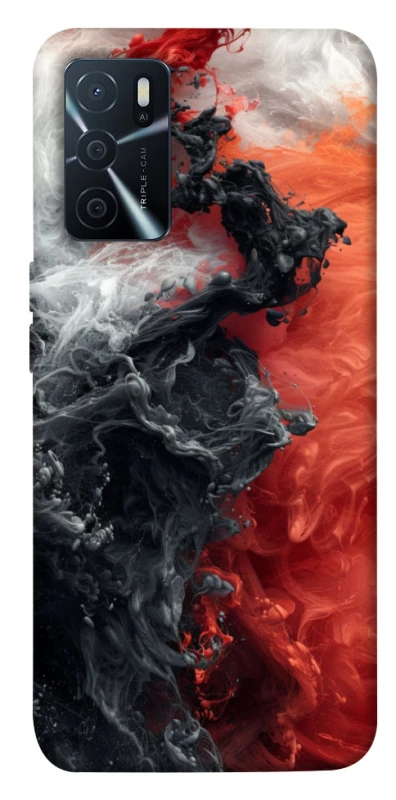 Чохол на Oppo A16s / A16 Black and Red фото 1 з 1