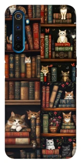 Чохол на Realme 6 Pro Cats & Books фото 1 з 1