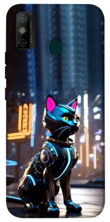 Чохол на TECNO Spark 6 Go Cyber cat фото 1 з 1