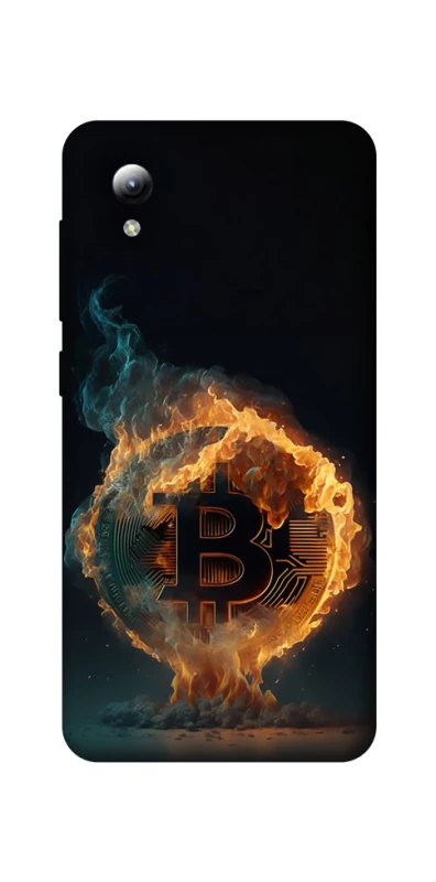 Чехол на ZTE Blade A3 (2019) Fire Bitcoin фото 1 из 1