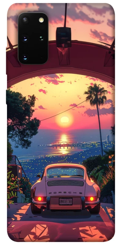 Чехол на Samsung Galaxy S20+ Porsche at sunset фото 1 из 1