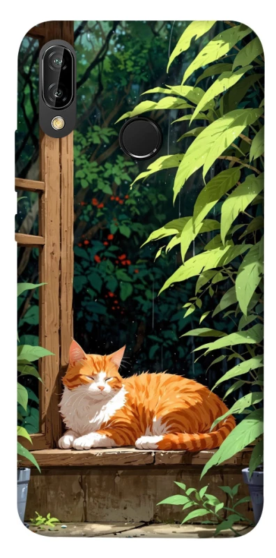Чохол на Huawei P20 Lite red cat фото 1 Чохол на Huawei P20 Lite red cat фото 1 з 1