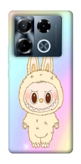 Чохол на Infinix Note 40 Pro 4G Fluffy Rainbow Labubu фото 1 з 1