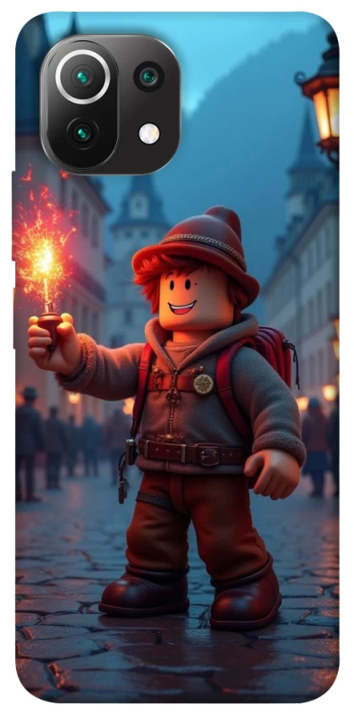 Чохол на Xiaomi Mi 11 Lite Roblox Fire Logo Blue Flames фото 1 з 1