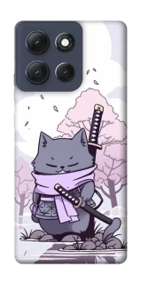 Чехол на Motorola Moto G86 Power Samurai cat фото 1 из 1