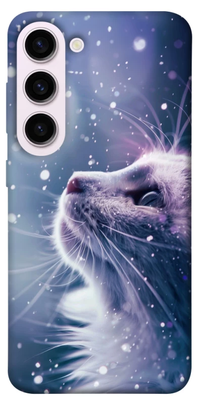 Чехол на Samsung Galaxy S23+ Snow cat фото 1 из 1