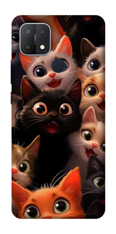 Чохол на Oppo A15s / A15 happy cats фото 1 з 1
