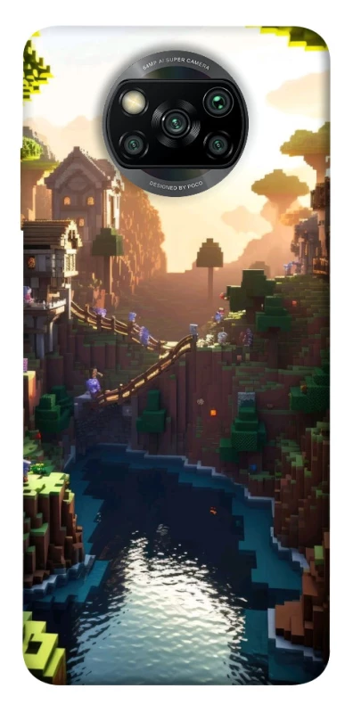 Чохол на Xiaomi Poco X3 NFC / Poco X3 Pro Minecraft sunset фото 1 з 1
