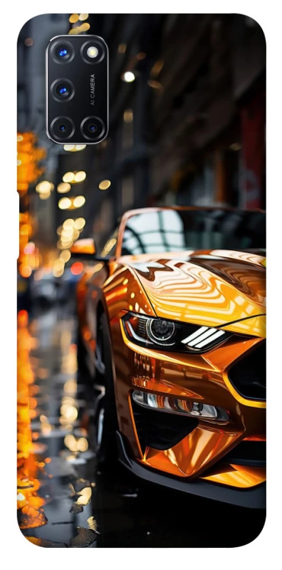 Чохол на Oppo A52 / A72 / A92 Golden sports car фото 1 з 1