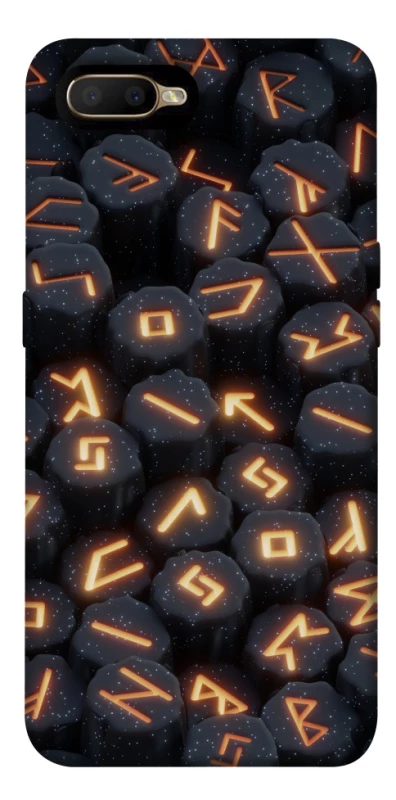 Чохол на OPPO A5 / A3S / AX5 / R15-NEO Вогняні руни фото 1 з 1