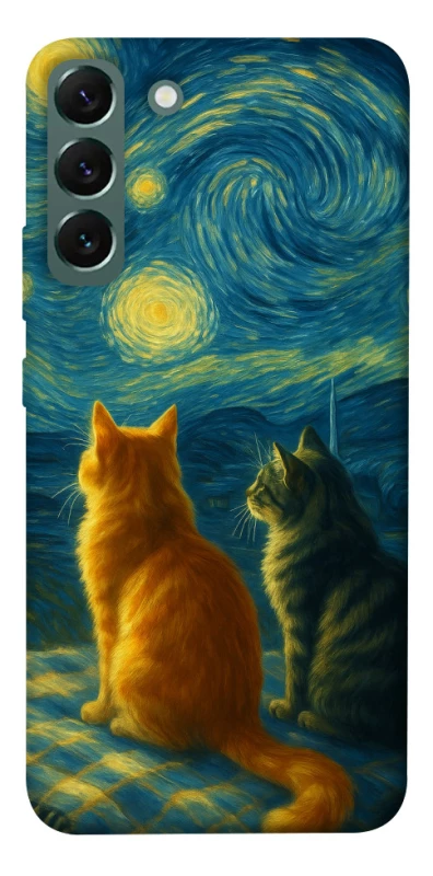 Чохол на Samsung Galaxy S22+ Cats under the stars фото 1 з 1