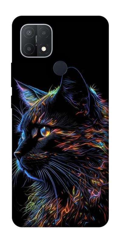 Чехол на Oppo A15s / A15 Черный кот фото 1 из 1