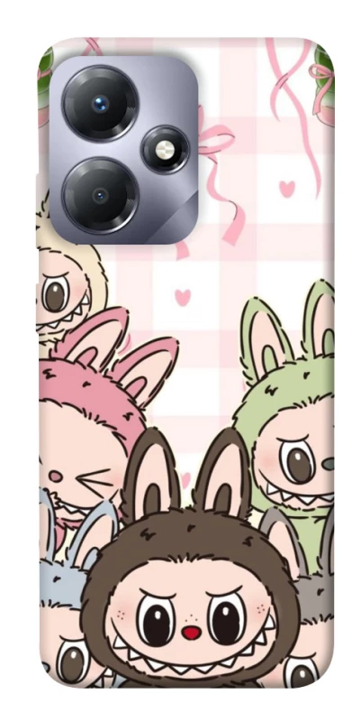 Чохол на Infinix Hot 30 Play All Labubu 2 фото 1 з 1