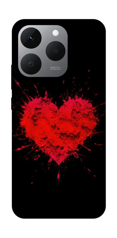 Чехол на Realme 15T Splash heart фото 1 из 1