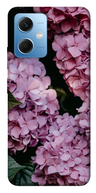 Чохол на Xiaomi Poco X5 5G Рожеві гартензії фото 1 з 1