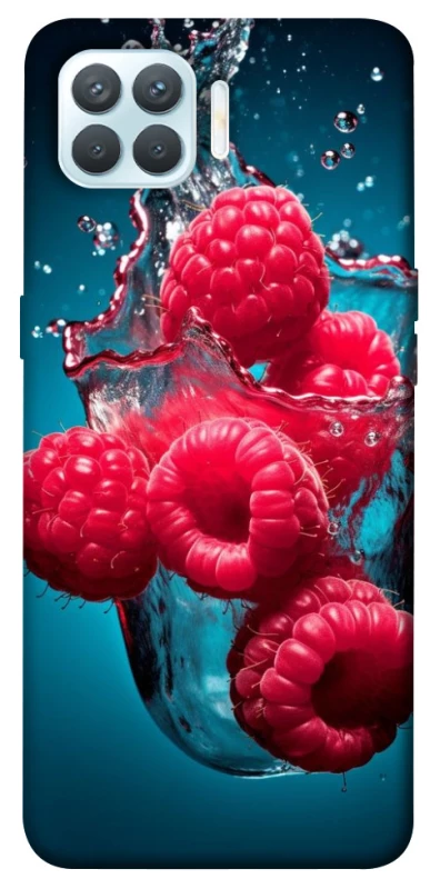 Чохол на Oppo F17 Pro Малинка у воді фото 1 з 1