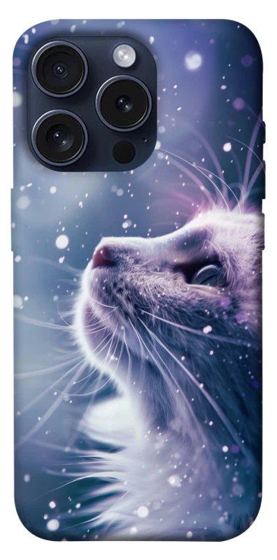 Чехол на Apple iPhone 15 Pro (6.1") Snow cat фото 1 из 1