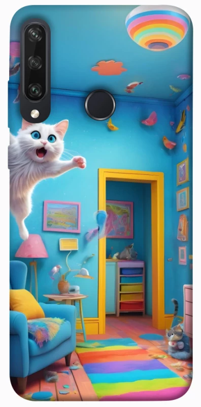 Чехол на Huawei Y6p crazy cat фото 1 из 1