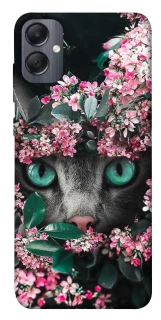 Чохол на Samsung Galaxy A05 Кіт в квітах фото 1 з 1