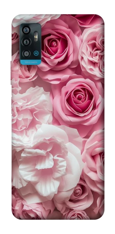 Чехол на ZTE Blade A71 Розовые цветы фото 1 из 1
