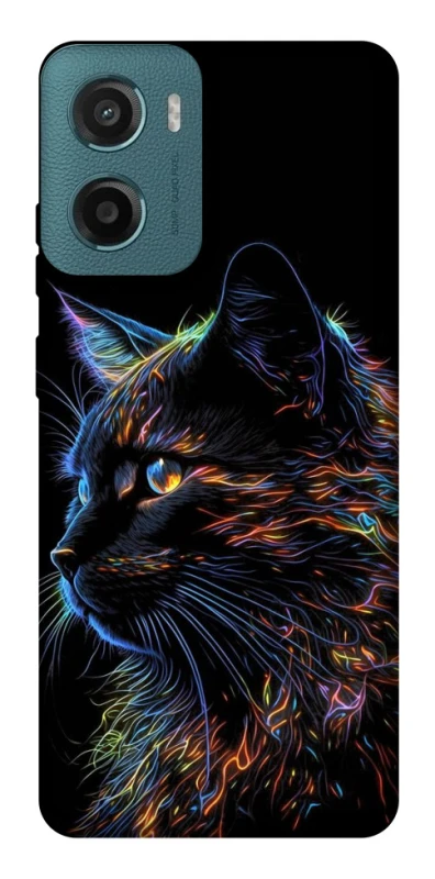 Чохол на Motorola Moto G06 Чорний кіт фото 1 з 1