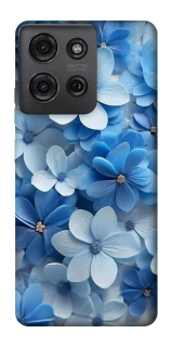 Чохол на Motorola Moto G75 Сині квіти фото 1 з 1