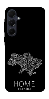 Чохол на Samsung Galaxy A35 Ukraine black map фото 1 з 1