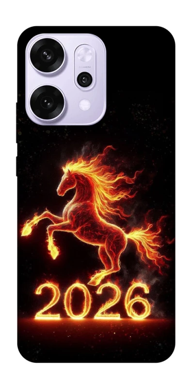 Чохол на Oppo Reno 14 Pro Red Fire Horse ver.1 фото 1 з 1