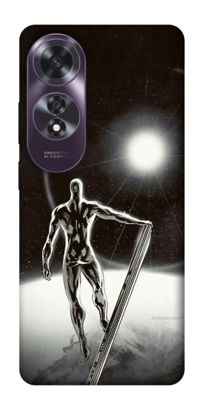 Чохол на Oppo A60 Срібний серфер фото 1 з 1