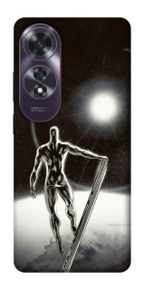 Чохол на Oppo A60 Срібний серфер фото 1 з 1