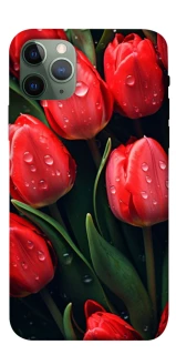 Чохол на Apple iPhone 11 Pro (5.8") Червоні тюльпани фото 1 Чохол на Apple iPhone 11 Pro (5.8") Червоні тюльпани фото 1 з 1