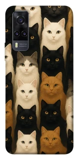 Чохол на Vivo Y31 Colorful Cat Collage фото 1 Чохол на Vivo Y31 Colorful Cat Collage фото 1 з 1