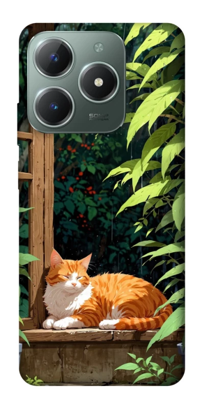 Чохол на Realme C61 red cat фото 1 з 1