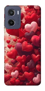 Чохол на Motorola Moto E15 Many hearts фото 1 з 1