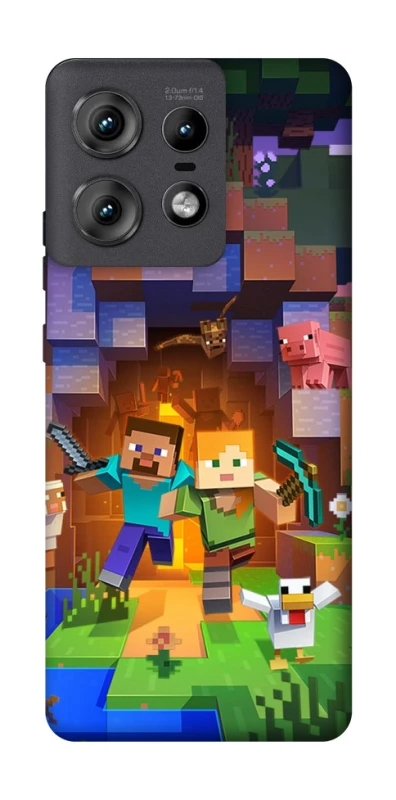 Чохол на Motorola Edge 50 Pro Minecraft game фото 1 з 1