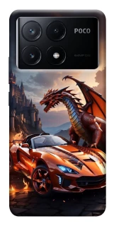 Чохол на Xiaomi Poco X6 Сar and dragon фото 1 з 1