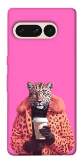 Чохол на Google Pixel 7 Pro Леопард з кавою фото 1 з 1