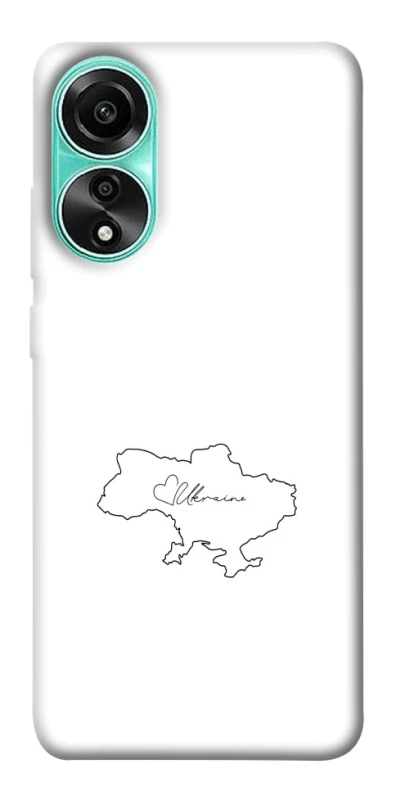 Чохол на Oppo A78 4G Ukraine map фото 1 з 1