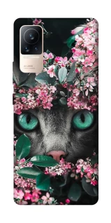 Чохол на Xiaomi Civi 6 Кіт в квітах фото 1 з 1