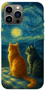 Чехол на Apple iPhone 12 Pro Max (6.7") Cats under the stars фото 1 из 1