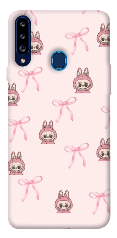 Чохол на Samsung Galaxy A20s Pink bows and Labubus фото 1 з 1