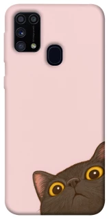 Чехол на Samsung Galaxy M31 Peeping cat фото 1 Чехол на Samsung Galaxy M31 Peeping cat фото 1 из 1