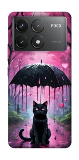 Чохол на Xiaomi Poco F6 Pro Black cat фото 1 з 1