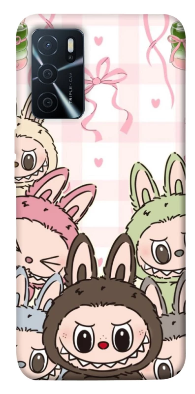 Чохол на Oppo A16s / A16 All Labubu 2 фото 1 з 1