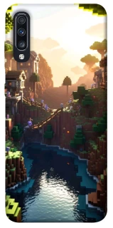 Чехол на Samsung Galaxy A70 (A705F) Minecraft sunset фото 1 из 1