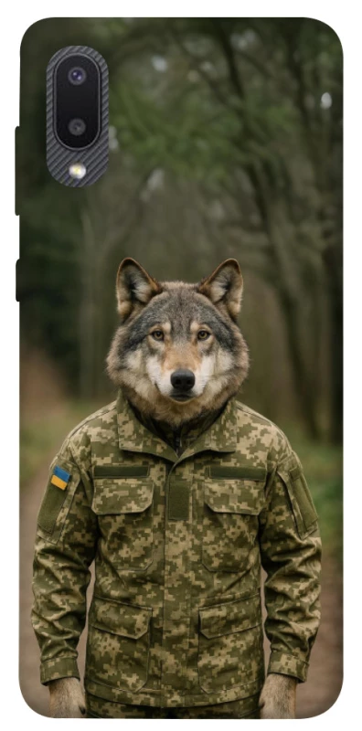 Чохол на Samsung Galaxy A02 Вовк захисник фото 1 з 1